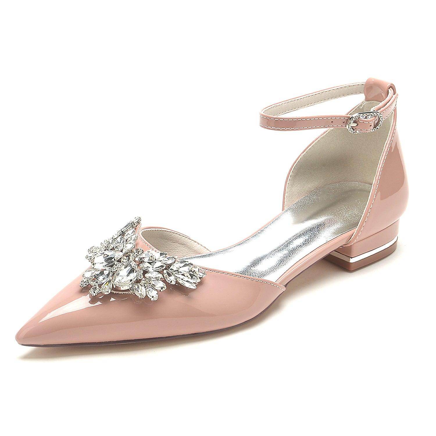 Flat Heel 2.5cm Patent Leather Shoes CK0269 - COCOMELODY